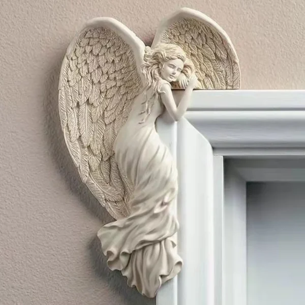 Angel Door Frame Decoration Wing Resin Craft Creative Fashion Goddess Decoration Home Decor Angel Gift Festival Accessory Party